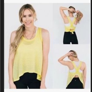 Lemon Nimbus Split Back Tank